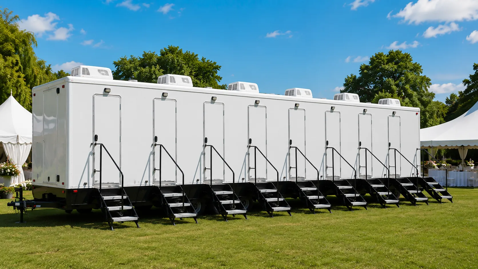 8 Stall Restroom Trailer in Santa Cruz, CA